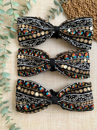 هدبند سوزندوزی پشت کشدار