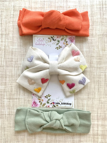 هدبندکشی و گلسر پاپیونی گلدوزی