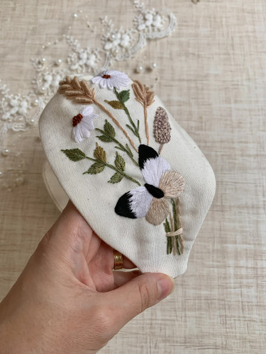 تل پهن گلدوزی پروانه و گندم